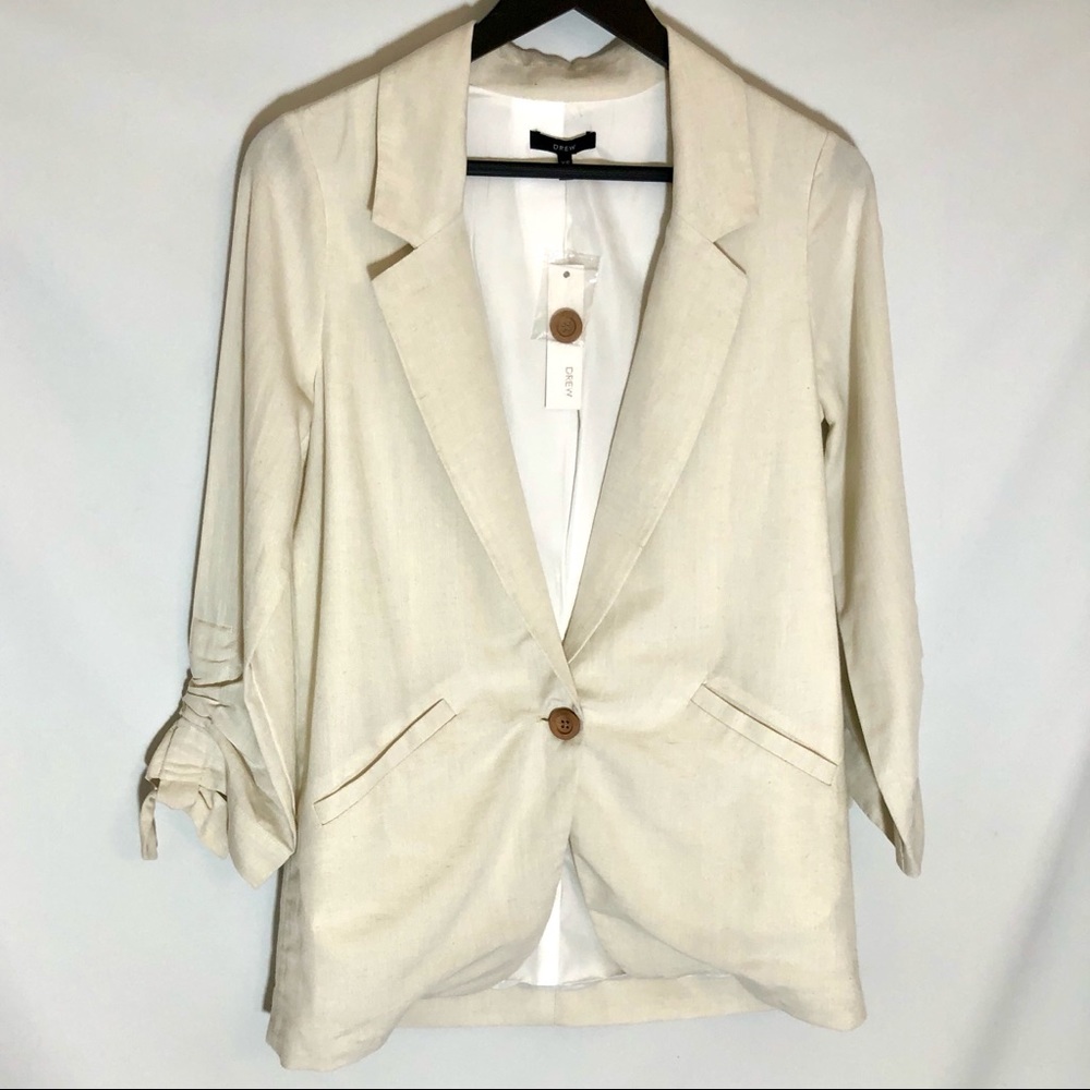 DREW Linen Blazer